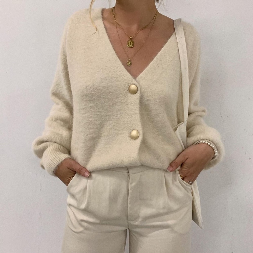 Princess Polly fuzzy cardigan